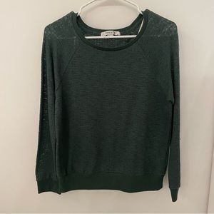 Forever 21 light knit green long sleeve shirt